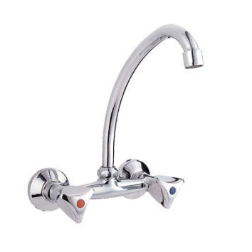 Double Handle Wall Mounted Kitchen Mixer Double Handle Wall Mounted Kitchen Mixer